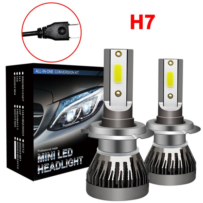  H7 LED комплект  COB крушка 120W 26000LM бели мощни 6000K 