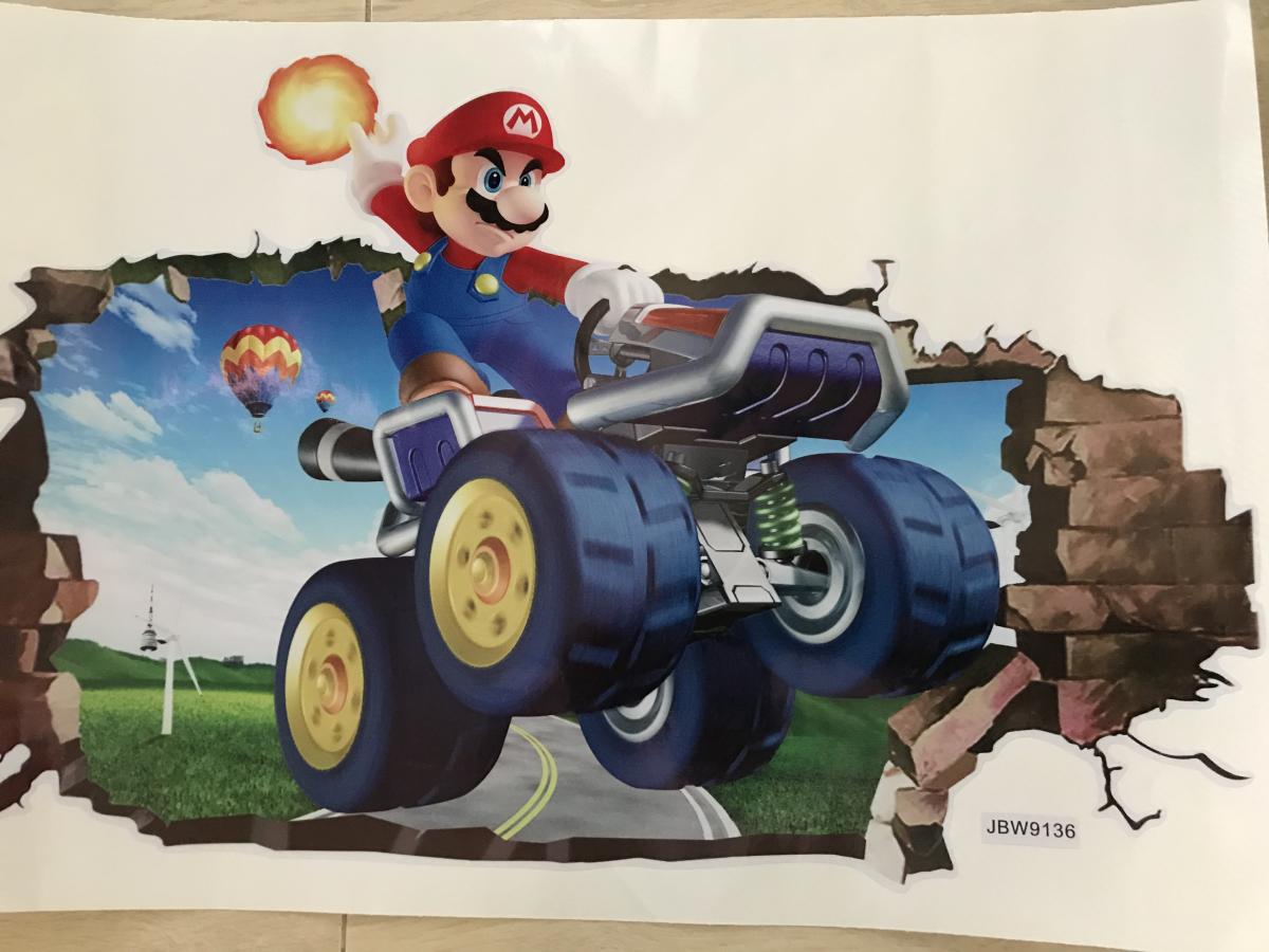 3D живи стикери за стена Super Mario за детска стая