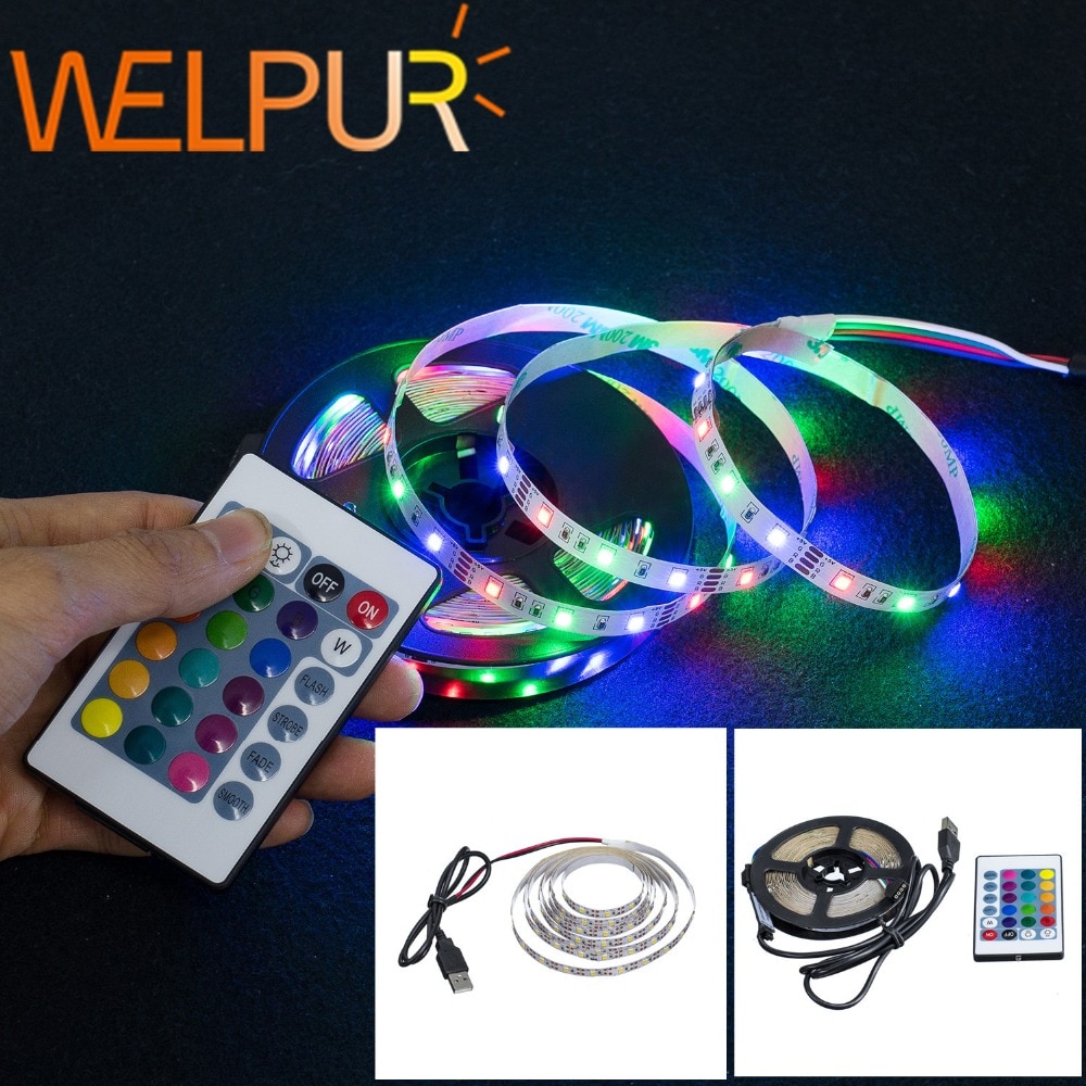 5 М LED лента за светлина USB 2835SMD DC5V Гъвкава LED  - 5 М LED лента за светлина USB 2835SMD DC5V Гъвкава LED 