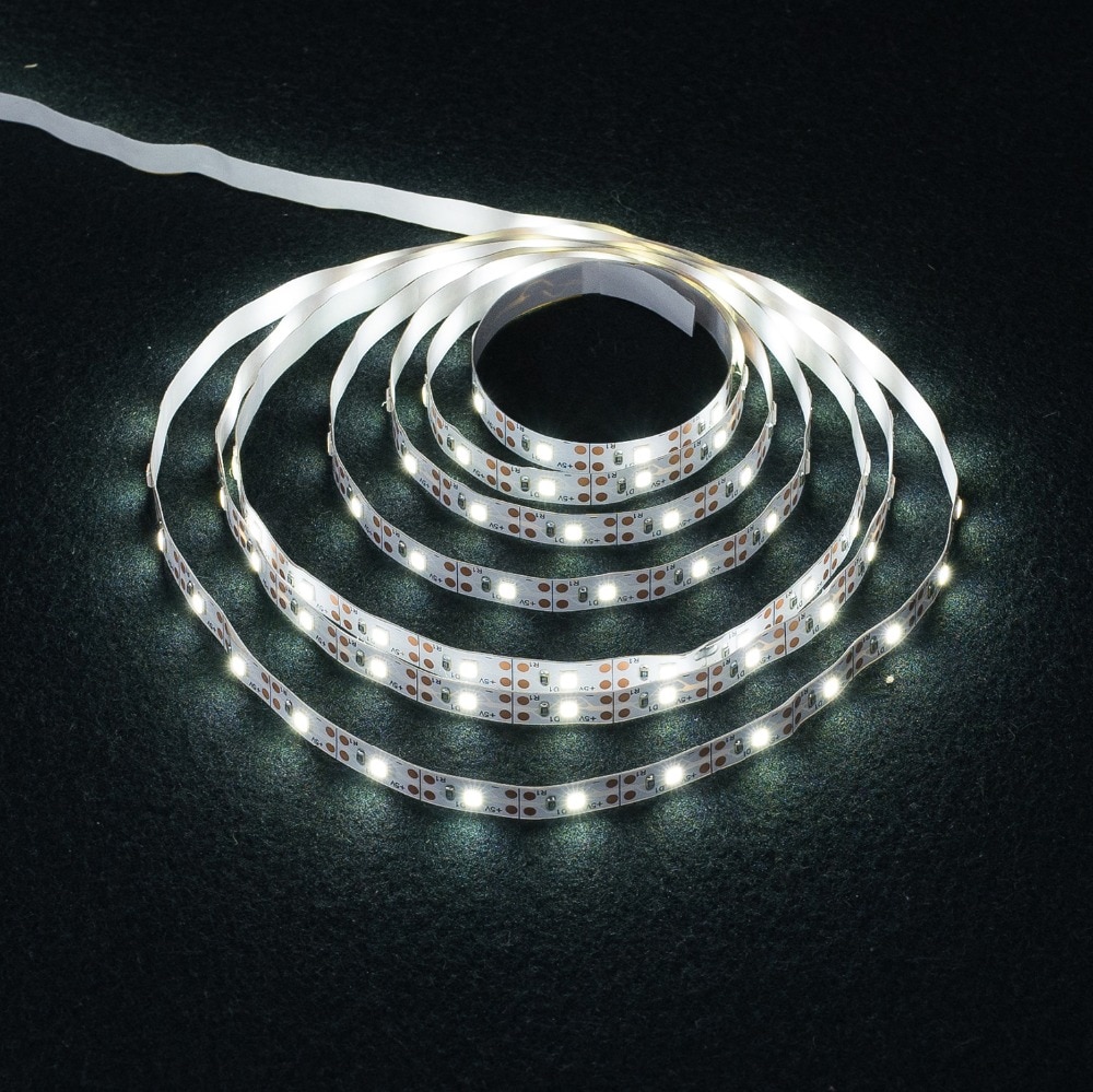 5 М LED лента за светлина USB 2835SMD DC5V Гъвкава LED 