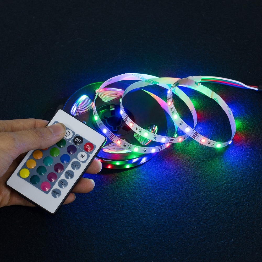 5 М LED лента за светлина USB 2835SMD DC5V Гъвкава LED 