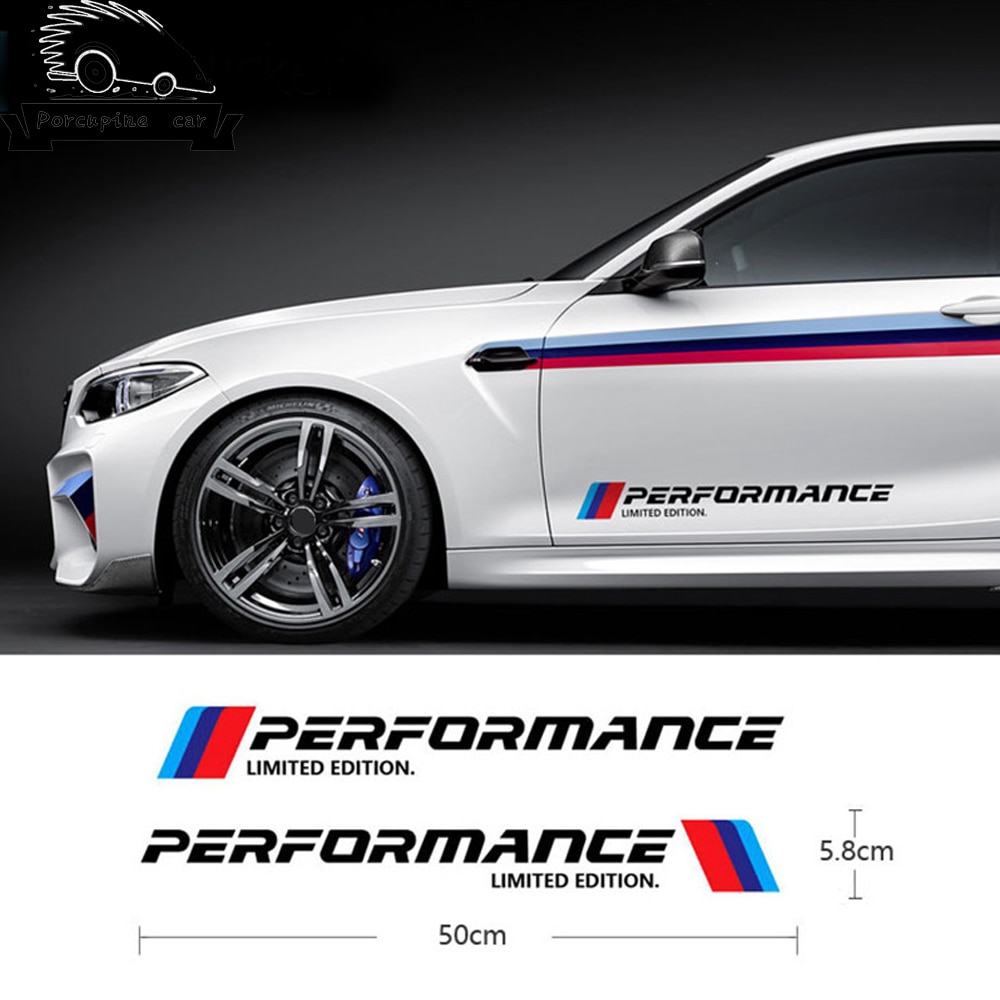 M Performance Отразяващ стикер за странични врати за BMW 1 2 3 4 5 6 7 серия X1 X3 X4 X5 X6 F10 F30 