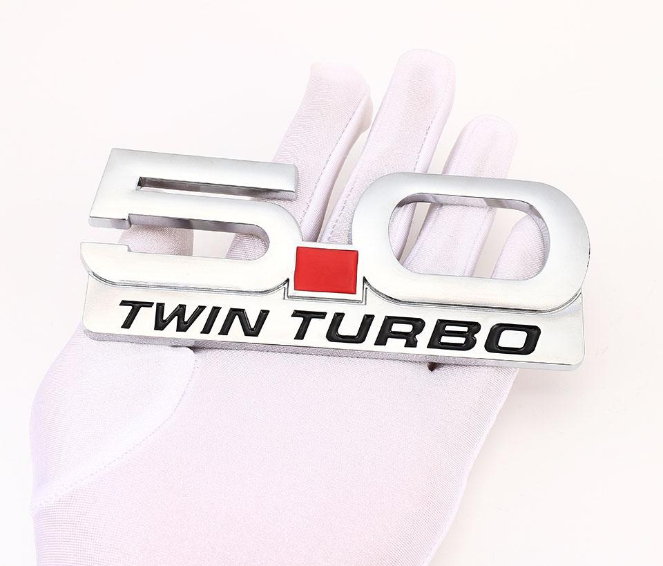 3D емблема за кола 5.0 twin turbo mate 